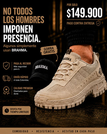 🔥 PROMO - Zapatos Brahma + Gorra Gratis 🎁